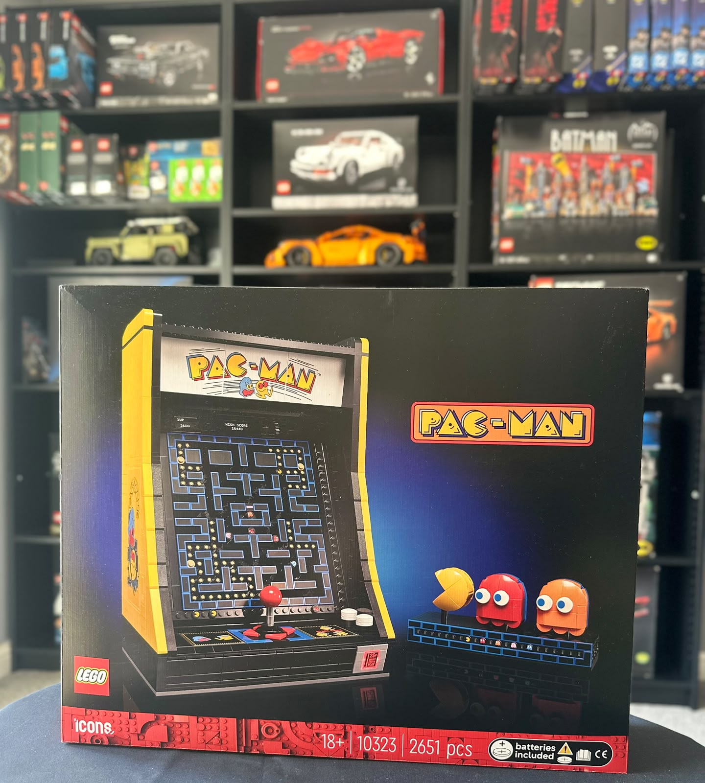 صورة فعلية لمجموعة PAC-MAN من مخزون مكعبات الرمال
